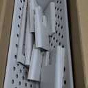 BYFU 5-Tier Movable Bookshelf Cart, Rolling File Paper Storage Organizer Mobile Bookcase with Wheels for Home Office Study Classroom, White