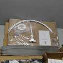 ELYONA Farmhouse Wood Tripod Floor Lamp, Modern Reading Standing Lamp with 3 Color Temperatures LED Blub & Nature Linen Shade, Night Light for Living Room, Bedroom, Study Room, Office, Grey (Gray)