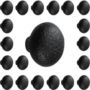 Renovators Supply Manufacturing Cabinet Knobs 1.25" Wrought Iron Drawer Knobs for Cabinets and Drawers with Mounting Hardware Pack of 20