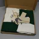 Christmas Stockings Magnetic Holding Hands Socks with Name Tags, Knitted Christmas Stocking Stuffers Boys Girls Personalized Xmas Party Home Decor Funny Socks Gifts, Mixed Colors, 4 Pack