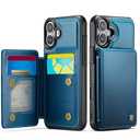 Vinich for iPhone 17 Wallet Case with Card Holder, RFID Blocking Credit Slots Kickstand Shockproof Phone Cover Fit for iPhone 17 6.3" Blue