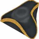 Rubies Black Tricorn Pirate Hat for Adults, Men's No Size