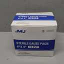 JMU 100 Pack Sterile Gauze Pads 4x4, 12-Ply, Woven Sponges Cotton Medical Gauze Pads for Wound Care, Highly Absorbent