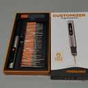 Customizer Engraving Pen (Formerly Culiau): Ultimate Cordless Portable Tool for Artists & DIYers - Engrave 50+ Surfaces - Beginner Friendly - Rechargeable - Free 30 Bits & Mastery Guide
