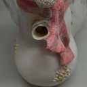 LARAINE HOME Christmas Decor Snowman Figurines Resin Lighted Indoor Ornaments Holiday Tree Festive Decorations Light Up New Year Gift Decoration for Table (Snowman Couple)