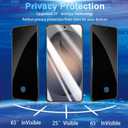 2 x 2 Pack Privacy Screen Protector Compatible with Galaxy S26 Plus 5G - Tempered Film [Fingerprint Unlock Support] - Camera Lens Protectors - Installation Frame - High Clarity - Anti-Spy Protection