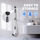 Electric Spin Scrubber for Bathroom: Shower Scrubber with Long Handle, Dual Speed Cordless Power Cleaning Scrub, 7 Brush Heads, IPX7 Waterproof Heavy Duty Cleaner Tools for Tub Tile Grout Wall