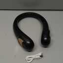 KIDEE Neck Fan, Portable Bladeless Neck Fans, Upgrade 360 Airflow, Super Quiet, 3 Speeds, 4000mAh Personal Wearable Neck Fan, Upgraded Cooling Air Volume USB Rechargeable Hands Free Fan (Dark-black)