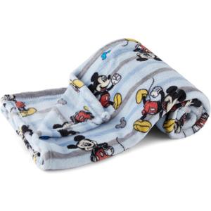 Disney Characters Flannel Fleece Baby Blanket - Soft & Cozy 30x40 Inches, Featuring Mickey Mouse, Minnie Mouse, Winnie The Pooh, and Dumbo
