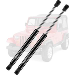 Vepagoo 4761 Rear Glass Window Gas Struts for 1987-1995 Jeep Wrangler, Liftgate Shocks Springs Lift Support Sport Utility 2-Door Rear Glass-with Factory Hardtop (Excludes aftermarket top), Qty 2