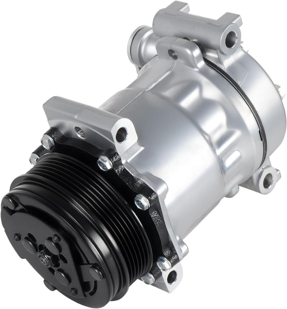 AC Compressor with A/C Clutch Fit 1996-2002 for Chevrolet 4.3L 5.0L 5.7L Express/Savana 1500/2500 & 6.5L Express/Savana 2500/3500, Blazer 4.3L 1999-2005, S10 Sonoma 4.3 1998-2004, Hombre Bravada 4.3 AC Compressor with A/C Clutch Fit 1996-2002 for Chevrolet 4.3L 5.0L 5.7L Express/Savana 1500/2500 & 6.5L Express/Savana 2500/3500, Blazer 4.3L 1999-2005, S10 Sonoma 4.3 1998-2004, Hombre Bravada 4.3