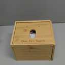 Disposable Face Towel Holder Bamboo Storage Box with 60 XL Towels, Cotton Balls Holders, Facial Towels Container Box with Drawer, Towel XL Organizer for Bathroom, Makeup Remover Dry Wipes Washcloths