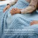 Bedsure GentleSoft Twin Blanket for Bed - Cozy Soft Blankets for Women, Cute Small Fleece Throws for Girls, Graduation Decorations Gift for Her Him School Dorm, Blue, 60x80 Inches