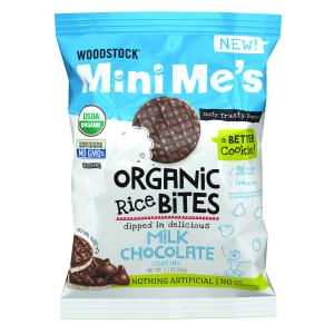 Woodstock Mini Me's Organic Rice Bites, Milk Chocolate, 2.1 Ounce (EXP 02/19/26)
