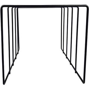 Vinyl Record Storage Holder Stand – Vinyl Coated Metal Wire Rack Holds