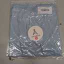 ANRABESS Womens Long Sleeve Shirts Slim Fit Basic Tee Tops Warm Fleece Undershirts 2025 Fall Winter Layer Outfits V-Neck Light Blue Size S