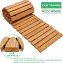 RELIANCER 24' Wooden Garden Pathway,22" Wide Outdoor Roll Out Patio Walkway