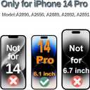 Fixerman for iPhone 14 Pro Screen Replacement 6.1 inch (Model A2890, A2650, A2889, A2892, A2891), 3D Touch LCD Display Digitizer Assembly with Repair Tools