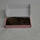 REECHO Ponytail Extension, 18 inch Drawstring Ponytail Hair Extensions Long Curly Wavy Clip in Pony Tail Synthetic Hairpiece for Women, Chocolate Brown with Highlights