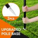12FT Badminton Net Set for Backyard with Durable Anti-Sag Net, Heavy Duty Steel Poles, 2 Aluminum Rackets, 3 Shuttlecocks, Easy-Carry Bag - Easy Setup & Stable