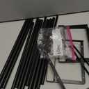 Expandable Hanging Shoe Rack Organizer for Closet, Adjustable Shoe Rack Under Cabinet Shelf, Versatile Under Shelf Storage for Kitchen, Book, Clothing Storage and Organization(Black,2PCS)