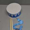 Kids Drum Set,8 Inch Wooden Drum Toys,Educational Baby Musical Toy with an Adjustable Strap and 2 Drumsticks,Sensory Musical Instrument Toys for Toddler,Kids,Boys & Girls