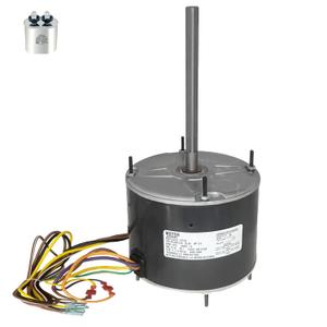 10728 Condenser Fan Motor, Replaces for Mars 10728, A.O. Smith FSE1026S, Fasco D909, GE/Genteq 3728, W51-14CJA1-01, 1860 etc, 1/4 HP, 1075 RPM, 208-230V, 1.8 Amp, Reversible Rotation