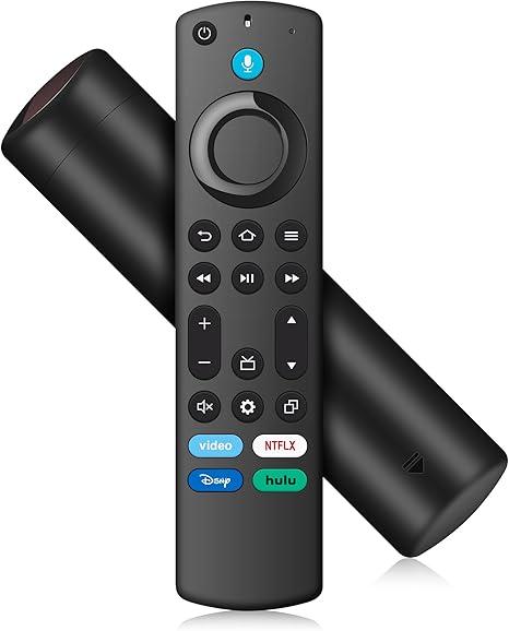 Replacement Remote with Voice Control Fit for Fire Smart TV Stick(2nd Gen/3rd Gen/HD/Lite/4K Max/4K/Cube), Smart-TV 3rd Gen, for Hisense/TCL/Onmi/Insignia/Pioneer N0t for ROKU-TV/Samsung-TV