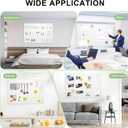 12-Pack Large Cork Board: 48x36 Inch Bulletin Board with 72 Damage-Free Pads & Push Pins for Office Home Wall, White Felt Alternative