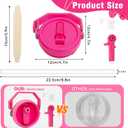 40oz Lid for Stanley Cup, Flip Straw Leak Proof Lids Replacement with Handle for 40oz Stanley Quencher and ProTour, No Spill Lids Reusable Removable Replacement Accessories for StanleyCup, (Rose*1)