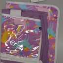 Lusso Gear Airplane Tray Table Cover - Organize Kids Travel Essentials - Snack & Toy Pockets for Airplane Toys for Toddlers 1-3 - iPad and Tablet Stand for Travel Toddler Essentials (Unicorns)