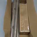 Wood Curtain Rods for Windows 48 to 84 Inch, 1 Inch Heavy Duty Curtain Rods with Imitation Wood Grain Finials, Boho Adjustable Drapery Rod, Decorative Farmhouse Rustic Single Window Curtains Rod