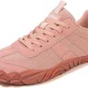 UBFEN Sneakers Barefoot Shoes for Womens Mens Minimalist Trail Running Hiking Comfortable Walking Pink Size US 7.5 Women/5.5 Men