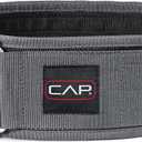 CAP Barbell Premium Nylon Weightlifting Belt | Multiple Options (Large, Gray)