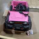 24V Ride-On Car Toys, Remote Control 4-Wheels Electric Power Car for Toddlers Kids Boys & Girls, 2-Seater Motorized Ride-On Vehicle, Pink