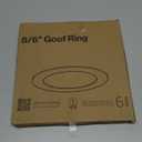 Sunco 6 Pack Goof Rings for 6 Inch Recessed Lights, Flush Mount White Can Light Trim Ring Cover, Outer Diameter 8.6 Inch, Inner Diameter 6.2 Inch, Paintable Surface, Matte Finish