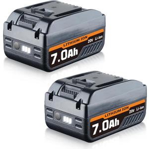 2Packs WA3520 20V 7.0Ah Li-ion Battery Replacement for Worx Battery 20V Lithium WA3525 WA3575 WA3578 Compatible with Worx 20V WG151s WG155s WG251s WG890 WG891 Cordless Tools