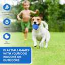 Smart Interactive Dog ToysNew E-TPU Material Automatic Moving, Crazy Bouncing and Rotating Interactive Dog Ball,IPX7 Waterproof Design,Pet Active Rolling Ball for Medium and Large Dogs (Blue)