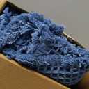 MIULEE Set of 2 Waffle Bathroom Rugs, Boho Bath Rugs Non Slip Washable, Super Absorbent Bath Mats, Ultra Soft Rubber Backed Shower Mats for Bathroom Floor, Tub, Blue, 17"x24"+18"x30"