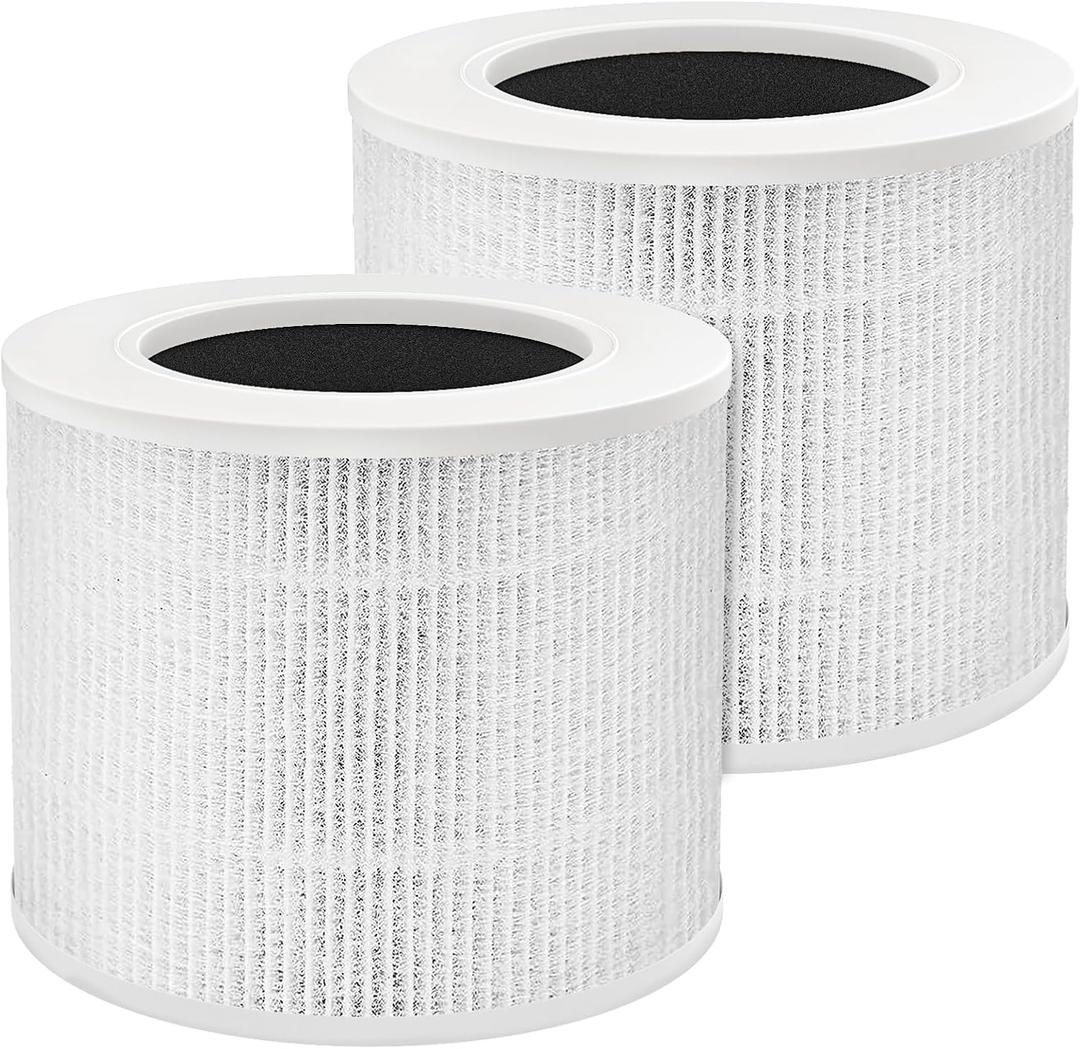 Leemone Core Mini Replacement Filter for LEVOIT Core Mini Air Purifiers,Core Mini-P, 3-in-1 HEPA, High-Efficiency Activated Carbon, Replace Part Core Mini-RF,2 Pack