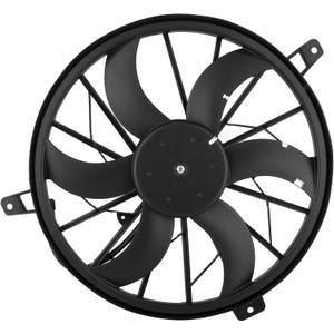 BOXI 620-010 AC Condenser Radiator Cooling Fan Fit for Jeep Grand Cherokee 1999 2000 2001 2002 2003 4.0L L6 4.7L V8 / for Jeep Liberty 2002 2003 3.7L V6 (Replaces 52079528 52079528AB 52079528AC)