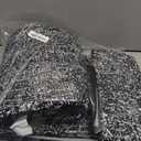 Yimobra Long Bathroom Rug Non Slip Washable, Soft Absorbent Microfiber Bath Mat, Dual-Tone Decor Rug with Rubber Backing for Bathroom Floor, Tub and Shower,47x24,Home Essentials, Black and White