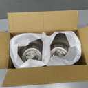 4Pcs 4.25" Push Through Wheel Center Caps Stainless Trailer Hub Cap for Truck SUV RV Wheel Rim (Fit 4.25" Bore 4.29" H Chrome)