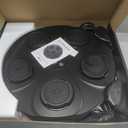 Music Boxing Machine, Interactive Punching Trainer with Boxing Gloves, Large Size Wall Mounted Electronic Boxing Target for Adult Kids, 9 Modes & 9 Speeds (Black)