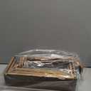 2 Set wood tone Wooden Tiered Display Stands 4 Tier Stackable Pine Wood Display Risers, Suitable for Vendor Events, Cupcake Stands, cake stand Wooden Dessert Table Sets, Vendor Booth Displays,Cosmetic & pantry organizers and storage can organizer, Kitchen Spice Storage, Outdoor Party Food Displays display stands12-11.2-10.4-9.6IN