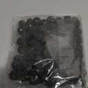 120pcs 10mm Rhinestone Beads for Jewelry Making, Black Shiny Round Shamballa Disco Ball Beads Bulk, Sparkle Crystal Clay Christmas for Bracelet Baseball Necklace Earring Crafting and DIY