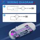 MICTUNING C2 Curved RGBW LED Rock Lights - 8 Pods Underglow Multicolor Neon Light with Wiring Switch Kit, Bluetooth Controller with APP Control