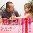 40PCS Valentines Day Bubble Wands, Mini Bubble Wands for Valentines Day Party Favors, Valentines Gift Toys for Girls Boys Kids Toddler Adults, Party Bag Stuffers Goodie Bag Filler, Classroom Prizes