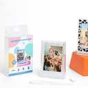 Orga'Neat Picture Holder Storage Case for Fujifilm Instax Mini 12/11/90/40/9/8/7/7+/EVO, Instant Camera Film Accessories 3 inch Photo Pouch, Travel Photo Holder Protective Case w/Wrist Lanyard -2 Set