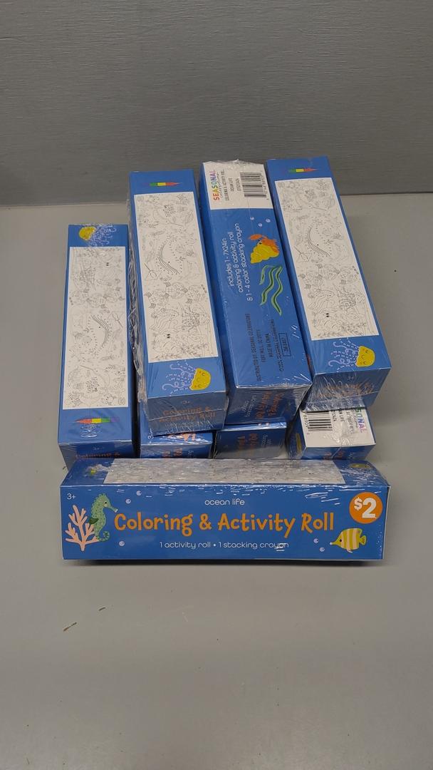 Coloring And Activity Roll Set Of 7